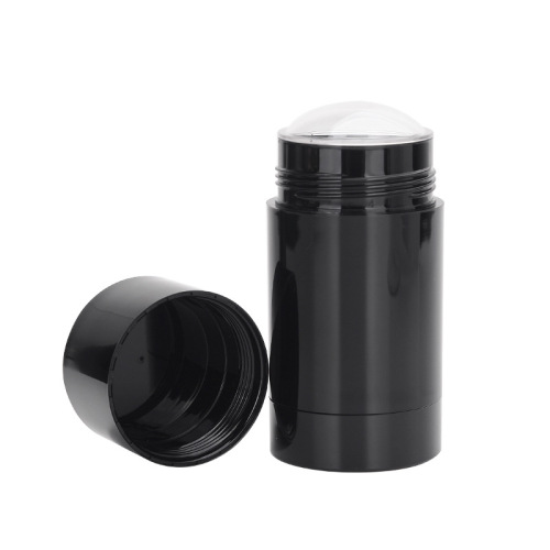 15ml 30ml 50ml 75ml Empty Black Deodorant Bottles Twist Up Stick Tube Round Bottom Filling Stick Deodorant Container