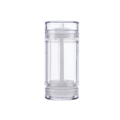 15g 0.5oz Empty clear transparent Round Deodorant Twist Up Stick Tube Bottom Filling Stick Deodorant Container