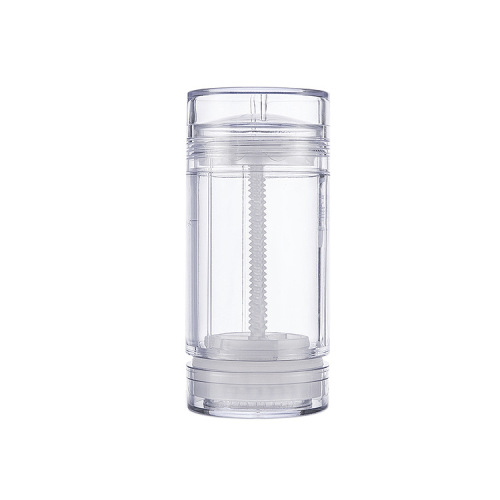 15g 0.5oz Empty clear transparent Round Deodorant Twist Up Stick Tube Bottom Filling Stick Deodorant Container