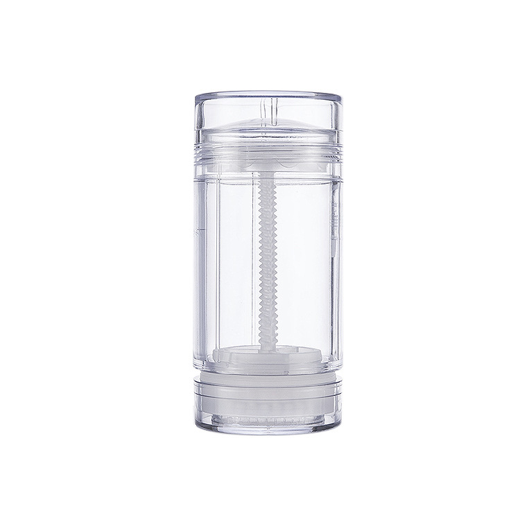 15g 0.5oz Empty clear transparent Round Deodorant Twist Up Stick Tube Bottom Filling Stick Deodorant Container