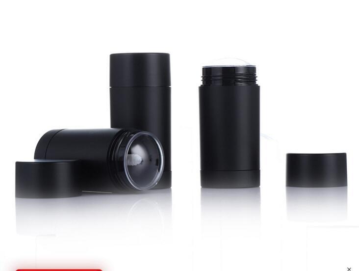1oz 30g matte balck deodorant stick container screw up sunscreen tube