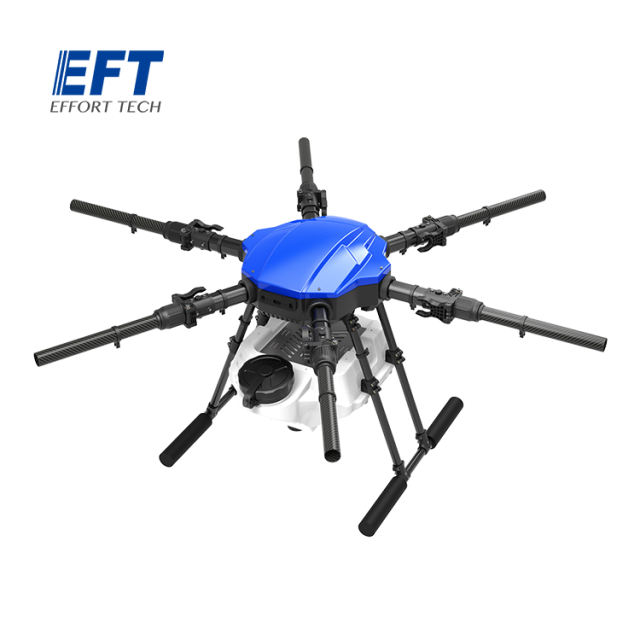 EFT E610P Agriculture Sprayer Drone Frame Kit with 10L Water Tank 6 Axis Foldable Compatible with Hobbywing X6 Motor