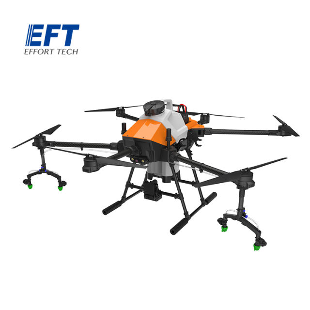 EFT G610 Agriculture Sprayer Drone Frame Kit with Dual Quick Release 10L Water Tank 6 Axis Foldable Compatible with Hobbywing X6 Motor and Quick Release Battery