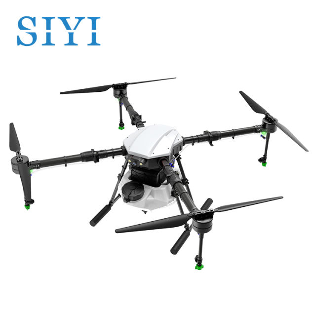 SIYI E410P 10L Agriculture Sprayer Drone Solution with Water Tank 4 Axis Foldable Frame Long Range Remote Controller Professional Flight Controller High-Capacity Battery Dual-Way Balance Charger