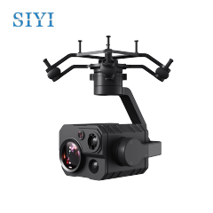SIYI ZT30 Optical Pod Four Sensors 4K 8MP 180X Hybrid 30X Optical Zoom Gimbal Camera 640 x 512 Thermal Imaging High Accuracy Laser Rangefinder 2K Wide Angle 3-Axis Stabilizer UAV UGV USV Pod Payload for Drone Surveillance Inspection