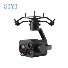 SIYI ZT30 Optical Pod Four Sensors 4K 8MP 180X Hybrid 30X Optical Zoom Gimbal Camera 640 x 512 Thermal Imaging High Accuracy Laser Rangefinder 2K Wide Angle 3-Axis Stabilizer UAV UGV USV Pod Payload for Drone Surveillance Inspection