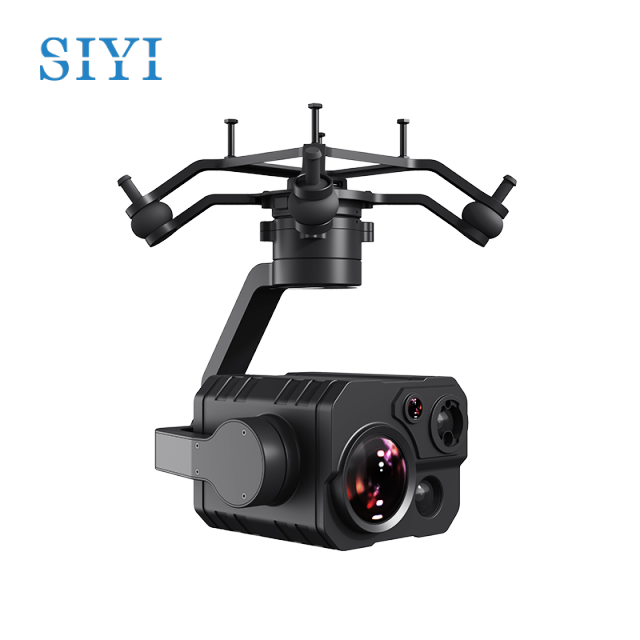 SIYI ZT30 Optical Pod Four Sensors 4K 8MP 180X Hybrid 30X Optical Zoom Gimbal Camera 640 x 512 Thermal Imaging High Accuracy Laser Rangefinder 2K Wide Angle with AI Smart Tracking 3-Axis Stabilizer UAV UGV USV Pod Payload for Drone Surveillance Inspection