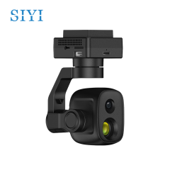 SIYI ZT6 Mini Optical Pod Dual Sensors 4K 8MP 6X Digital Zoom Gimbal Camera 640 x 512 Thermal Imaging Temperature Measuring 3-Axis Stabilizer ArduPilot PX4 Mavlink Compatible UAV UGV USV Pod Payload for Drone Surveillance Inspection