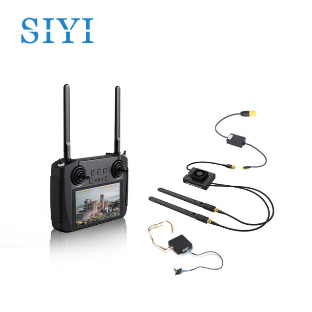 SIYI MK15 Mini HD Handheld Ground Station Enterprise Smart Controller with 5.5 Inch LCD Touchscreen 1080p 60fps FPV 180ms Latency for UAV UGV 15KM CE FCC KC