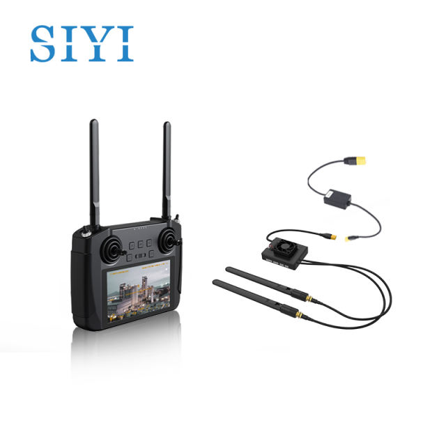 SIYI MK15 Mini HD Handheld Enterprise Smart Controller with 5.5 Inch LCD Touchscreen 1080p 60fps FPV 180ms Latency for UAV UGV 15KM CE FCC KC