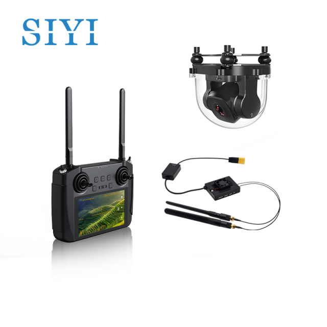 SIYI MK15 Mini HD Handheld Agriculture Smart Controller with 5.5 Inch LCD Touchscreen 1080p 60fps FPV 180ms Latency 3.5KM CE FCC KC