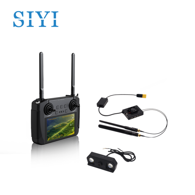 SIYI MK15 Mini HD Handheld Agriculture Smart Controller with 5.5 Inch LCD Touchscreen 1080p 60fps FPV 180ms Latency 3.5KM CE FCC KC