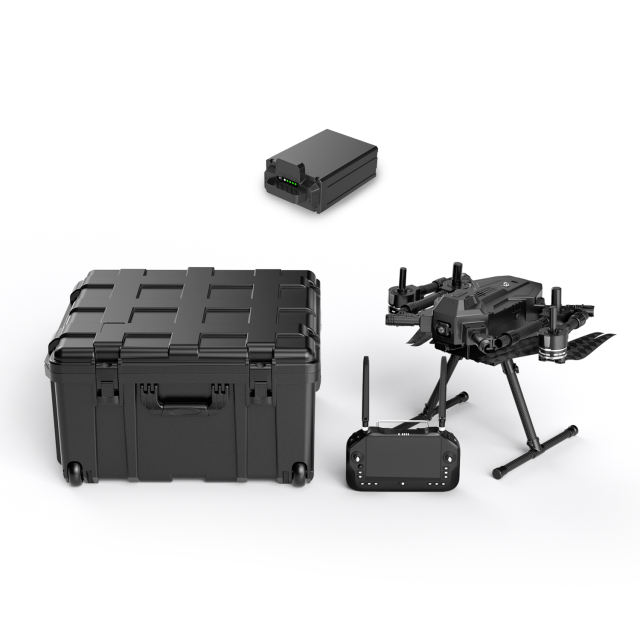 Reebot Robotics UniDrone E900 Enterprise Drone Platform 2.1kg Payload 55-min Flight Time 35KM Transmission Range AI Tracking 4K FPV Camera IPX4 Protection Foldable & Quick Release Ready to Fly Kit