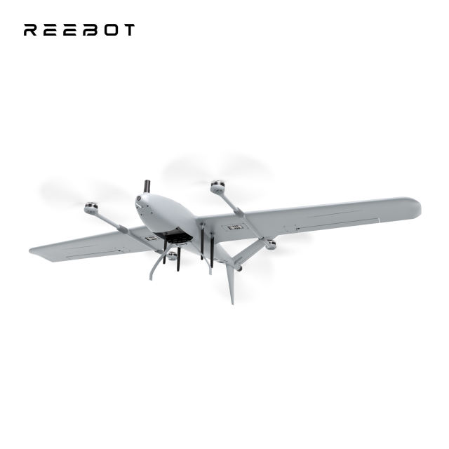 Reebot Robotics UniVTOL V2200 VTOL Drone Platform 1kg Payload 125min Flight Time 18m/s Cruise Speed 40km Control Range 4K Front FPV Camera Dual-antenna RTK IP53 Protection Foldable & Quick Release
