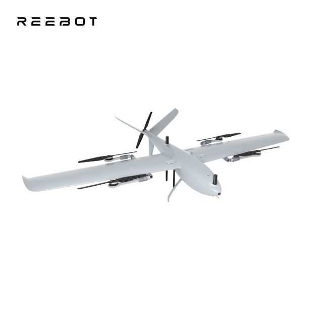 Reebot Robotics UniVTOL V2200 VTOL Drone Platform 1kg Payload 125min Flight Time 18m/s Cruise Speed 40km Control Range 4K Front FPV Camera Dual-antenna RTK IP53 Protection Foldable & Quick Release