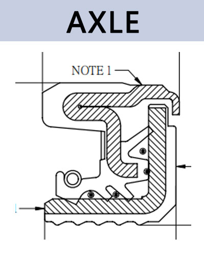 AXLE type oil seal