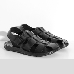 Sandálias masculinas de couro confortáveis e leves sandálias retrô 2022 sapatos masculinos de verão