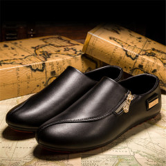 New Men Shoes Leather Genuine Loafers Men Shoes Slip-on Soft Flats Footwear Lightweight Driving Shoes Walking Footwear