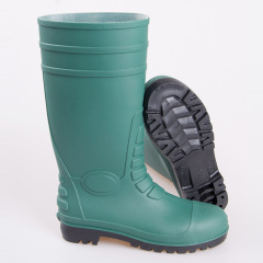 Protection du travail matériau PVC antidérapant anti-écrasement anti-crevaison sécurité femmes et hommes fonction chaussures bottes de pluie
