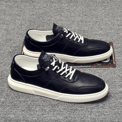 2022 spring new shoes men's sneakers sneakers men's shoes trend breathable casual leather shoes soft-soled shoes