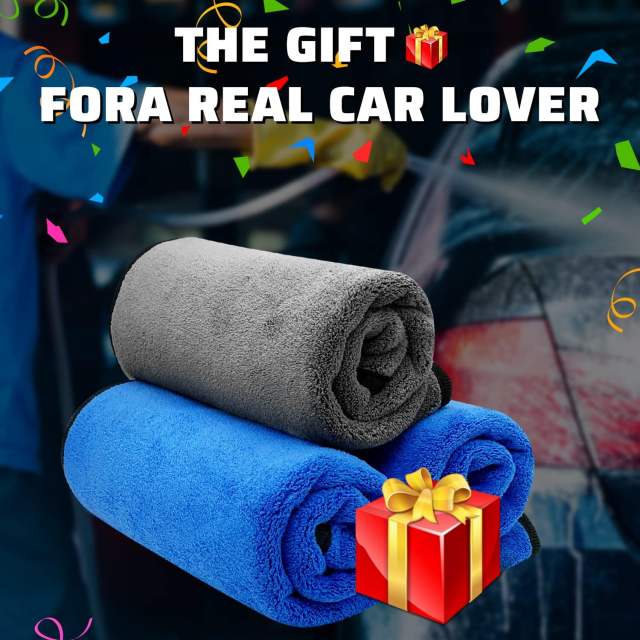 10 Pack Professional Microfiber Towels 16" X 24",Thick,Soft,Highly Absorbent Safe for Household,Pet Drying Car Washing, Drying & Auto Detailing