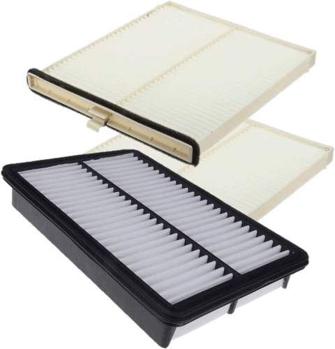 2 Pack Cabin air filter for Mazda 3,6,CX-5, Replacement for CF11811,KD45-61-J6X, 1 Pack Panel Engine Air Filter for Mazda3 (2013-2018), Mazda6 (2014-2017), CX-5 (2013-2017)