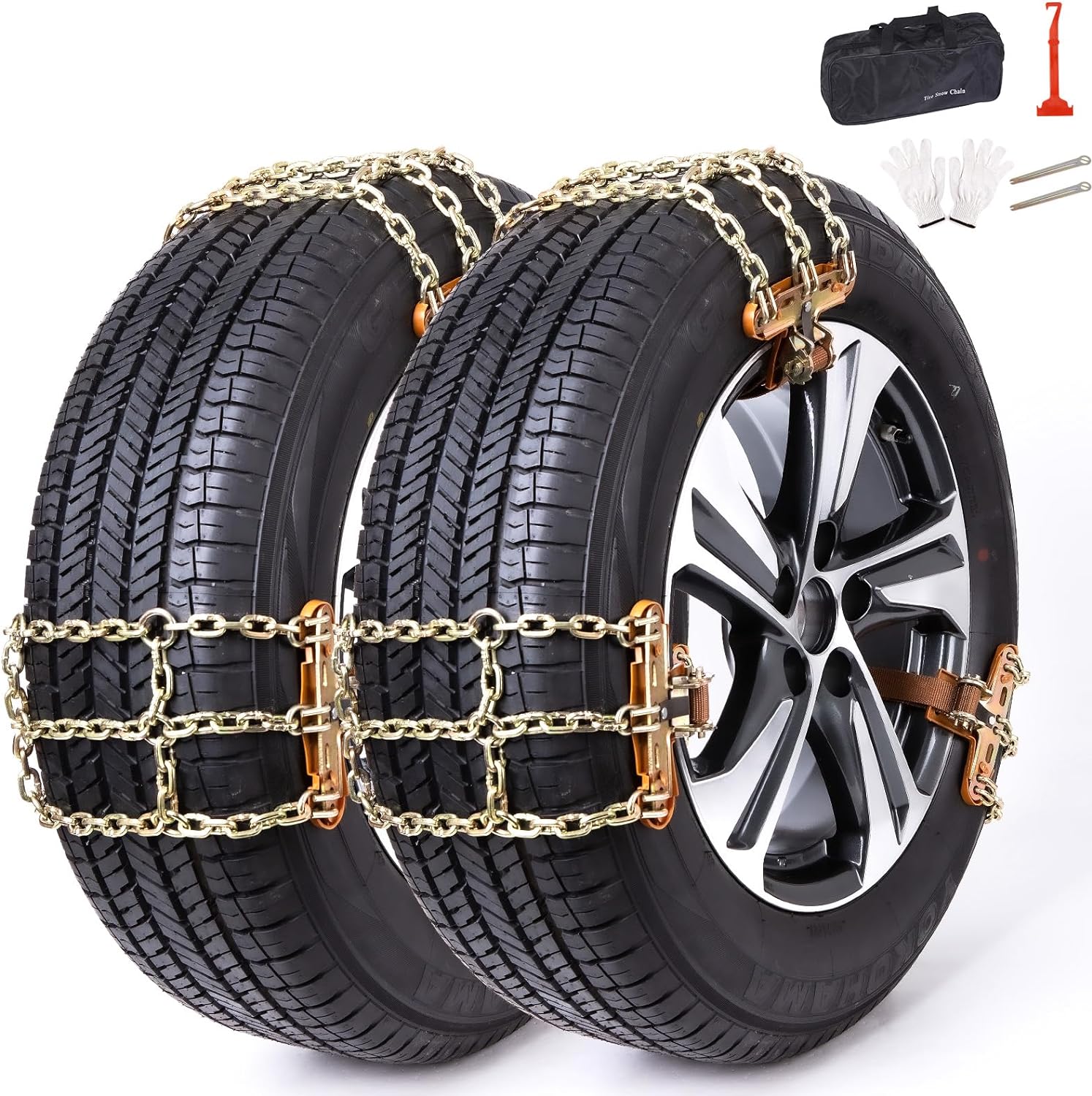  20PCS Reusable Anti Snow Chains of Car，Universal Adjustable  Emergency Portable Snow Tire Chains for Car SUV Pickup Trucks Car Snow  Chains Non-Slip Cable Tie，Adjustable Zip-tie : Automotive