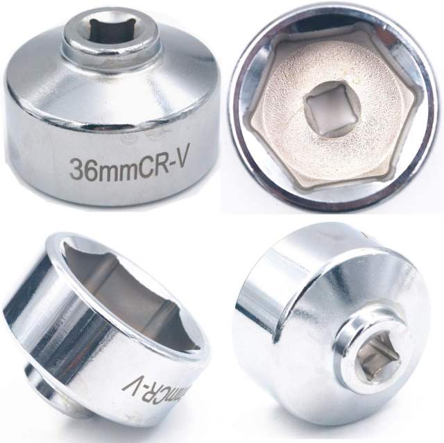36mm Oil Filter Wrench, Socket with 3/8" Socket Drive