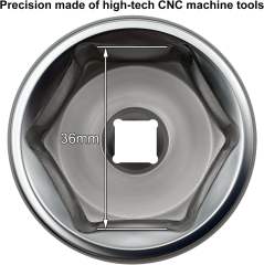 36mm Oil Filter Wrench, Socket with 3/8" Socket Drive