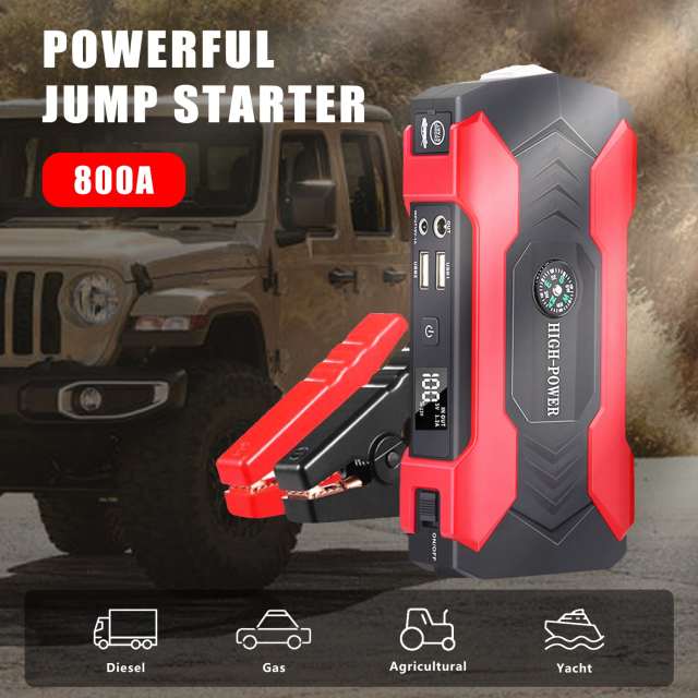 800A 12V car jumper start battery pack 28000mAh Car Jumper Start Power Battery Booster Car Truck up to 6.0 L petrol / 2.0 L diesel