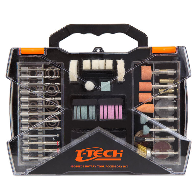 T-TECH 150 Piece Rotary Tool Accessory Kit with Carrying Case