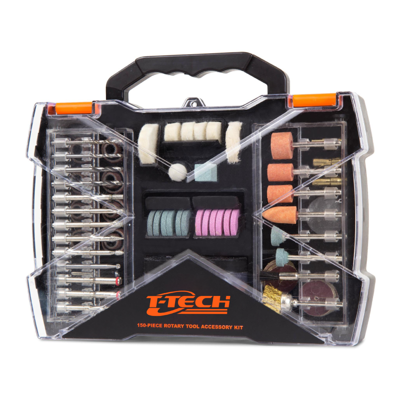 T-TECH 150 Piece Rotary Tool Accessory Kit with Carrying Case