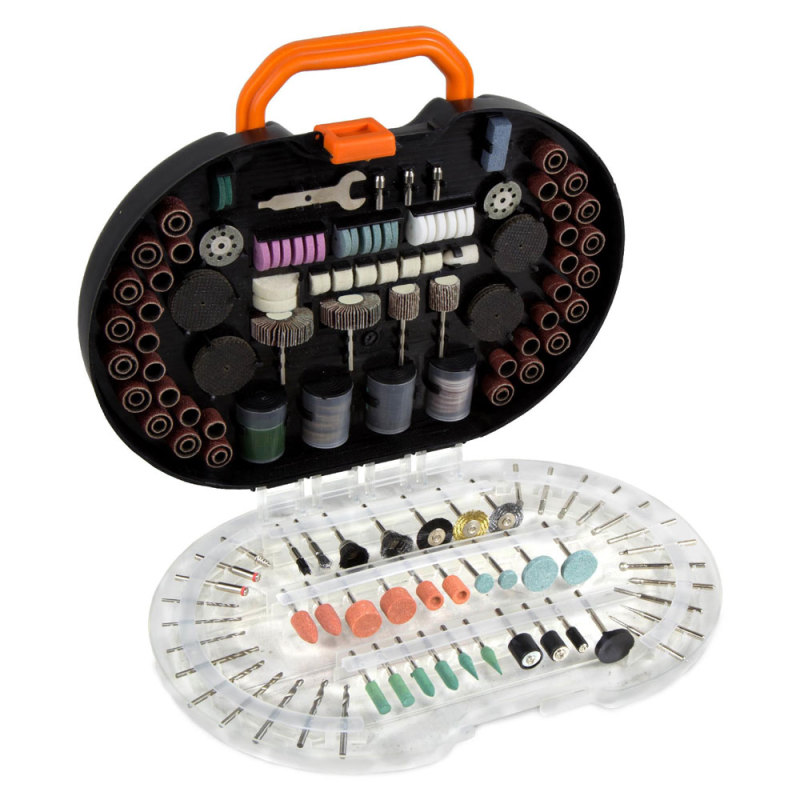 T-TECH 327-Piece Rotary Tool Accessories Kit With Carrying Case