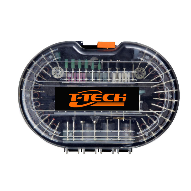 T-TECH 327-Piece Rotary Tool Accessories Kit With Carrying Case