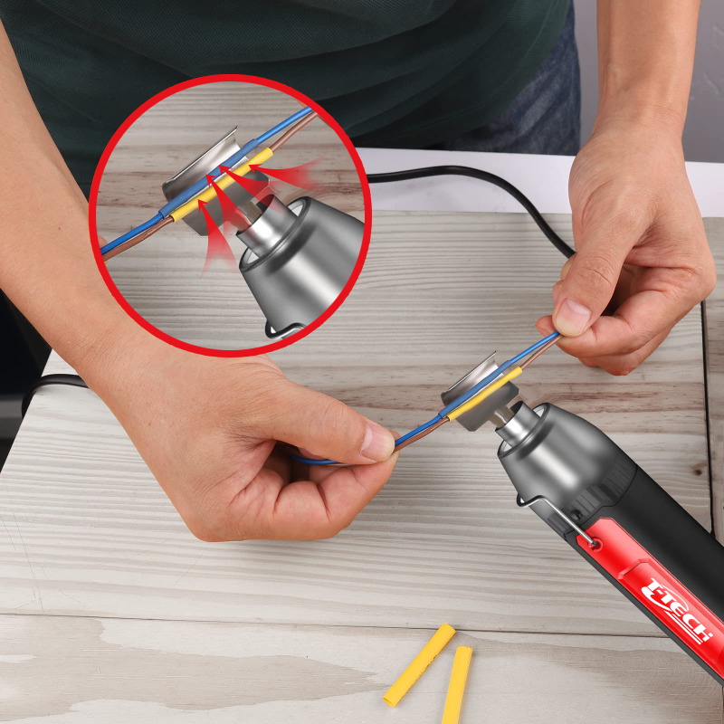 T-TECH MJHG026 350W Mini Heat Gun 400℃ Hot Air Gun for DIY Electronics Repairing Wrapping Paint Removing