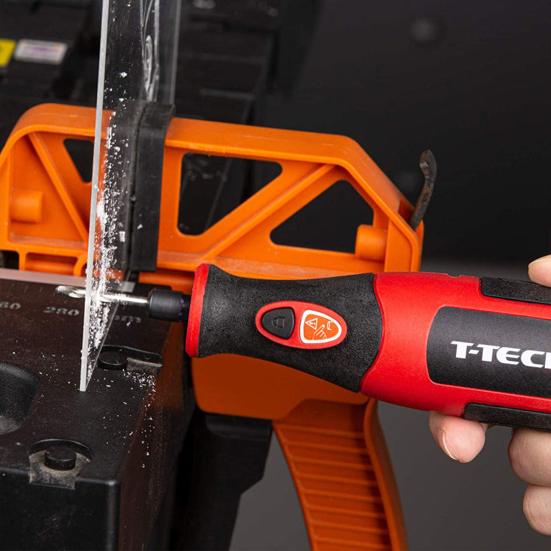 T-TECH 8V Mini Drill Rotary Tool 5000-25000/min Cutting Carving Nail Trimming Rotary Tools