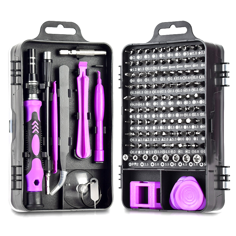 T-TECH 115 in 1 Professional Magnetic Repair Tool Kit for Phone Computer PC Camera Watch Laptop