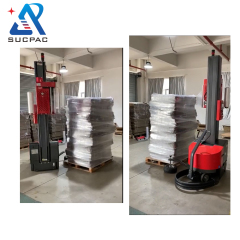 Fully Automatic Robotic Pallet Wrapper Self-Propelled Wrapping Machine