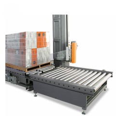 Online Automatic Pallet Wrap Packing Machine link with Flow Production Line