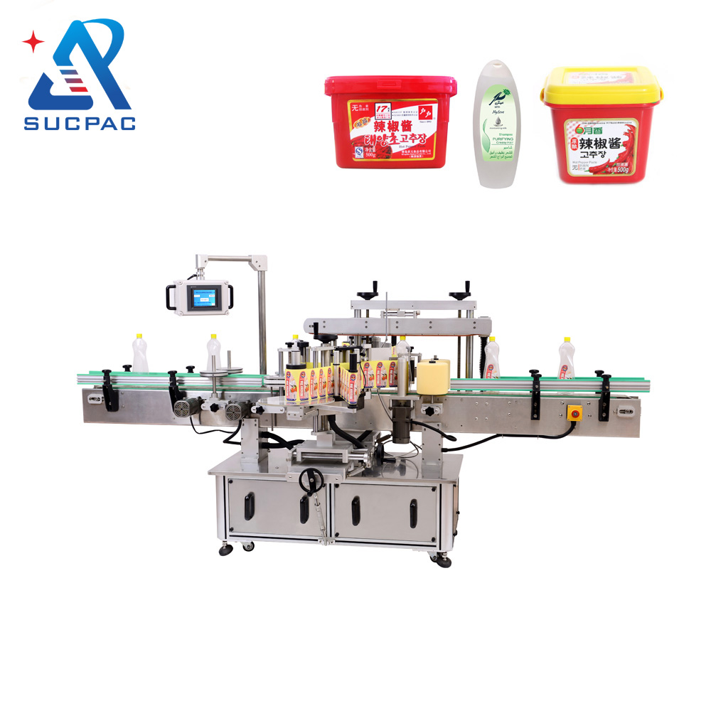 Automatic Pneumatic Front And Back Labeling Machine Detergent Labeling Machine