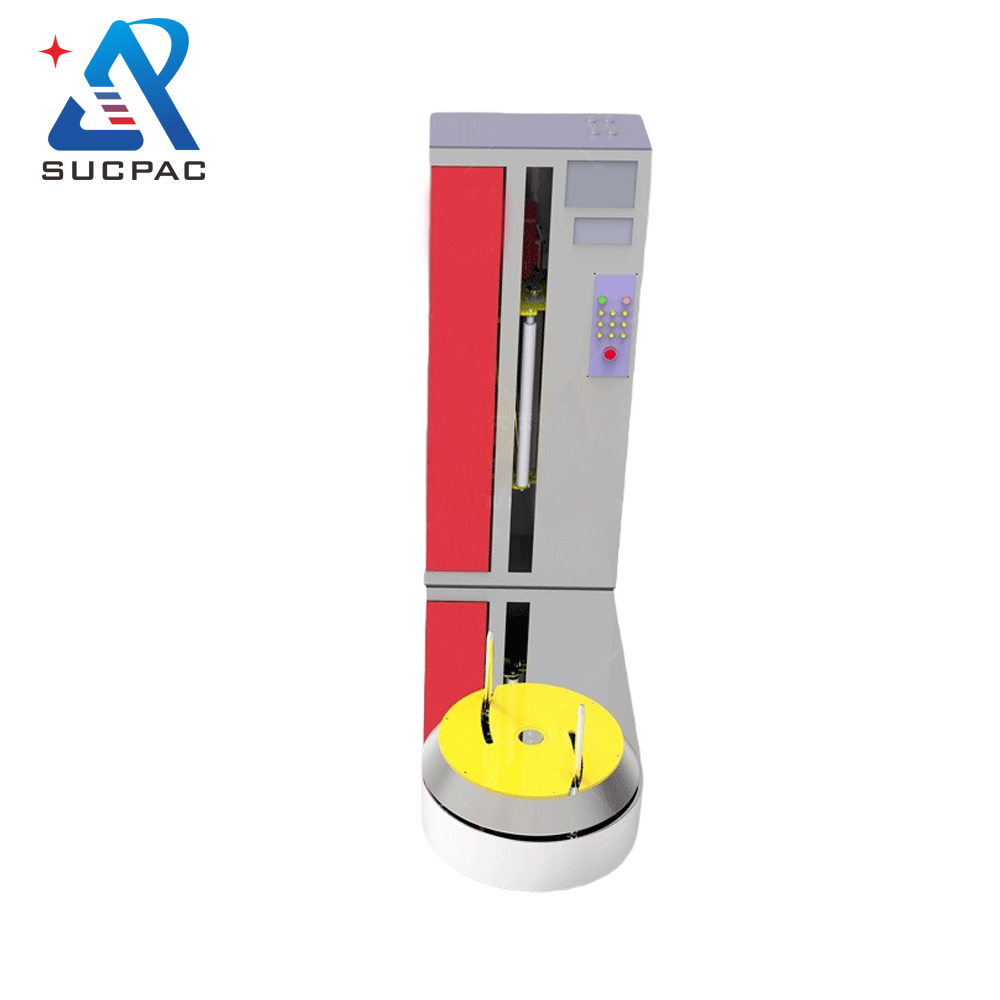 Airport hand luggage tray automatic stretch Wrapping packaging machine