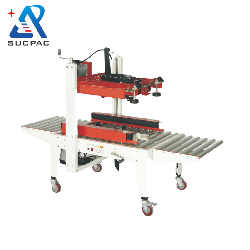 auto case sealing machine with top and bottom adhesive
