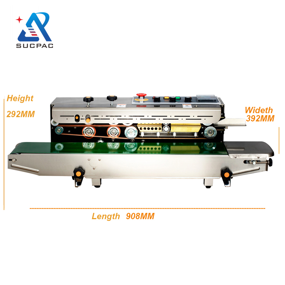 Pouch packing heat sealer vertical bag continuous sealing machine