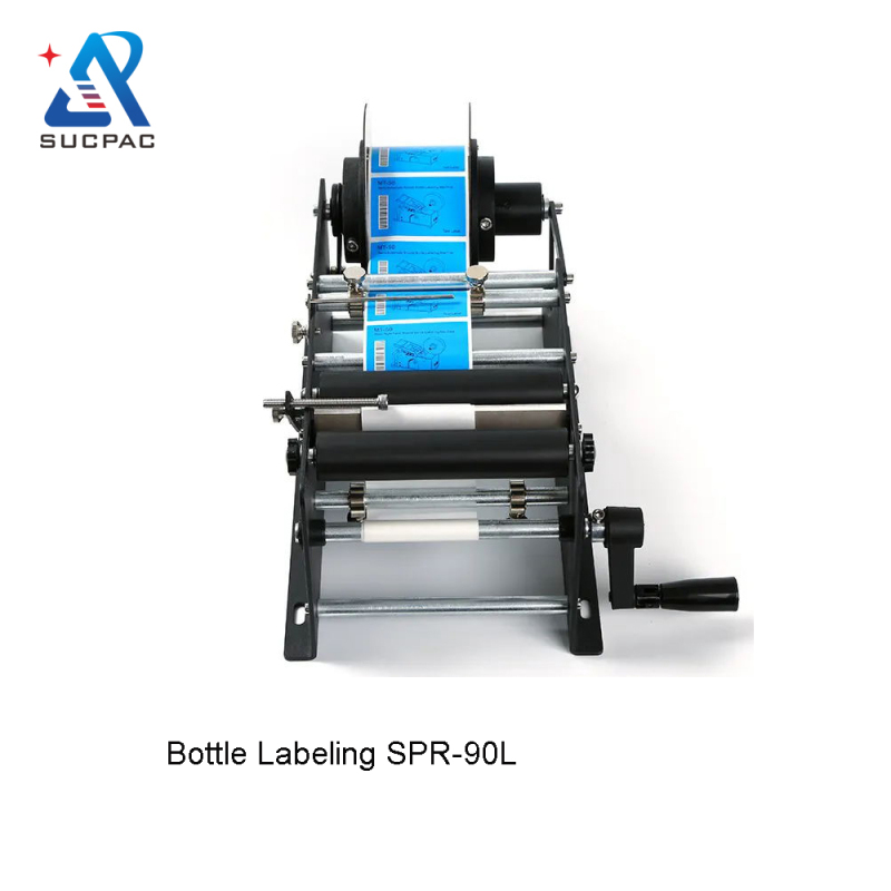 10-110 mm Small Size Manual Labeling Machine for Glass Plastic Bottle