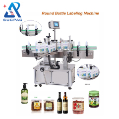 Plastic/ Glass Bottle Round Bottles Labeling machine for cosmetics