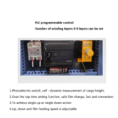 Bearing 2000 KG M Bottom Pallet Wrapping Machine For Forklift