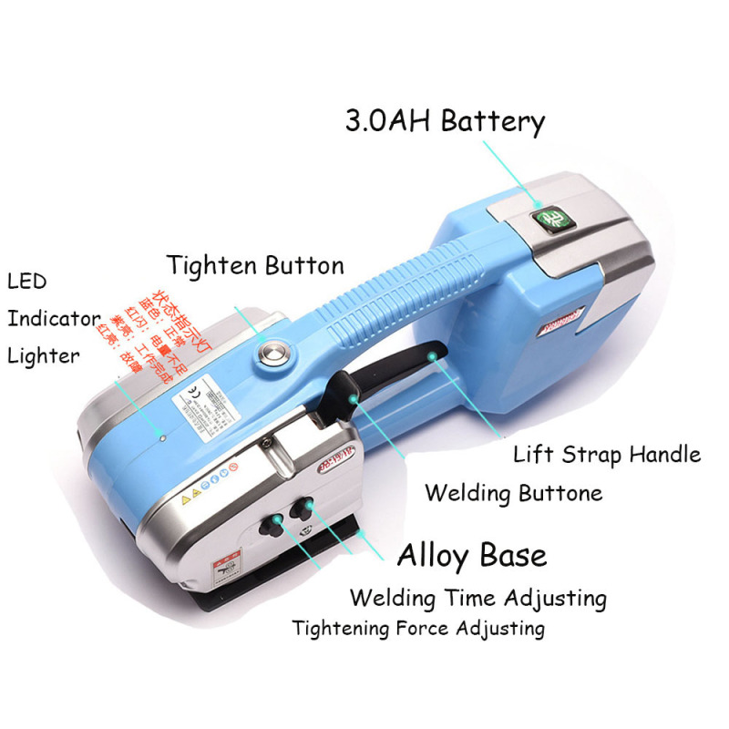 Hot Sale Battery PP Electric Welding Machine Pet Strapping Tools Packing Machine