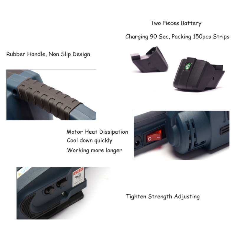 2800N Strong Tension 13-16 mm width battery strapping machine