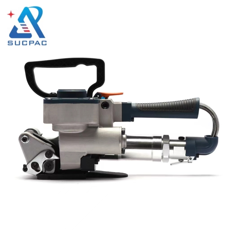 Width 13-16 mm strap pneumatic strapping machine for PP PET