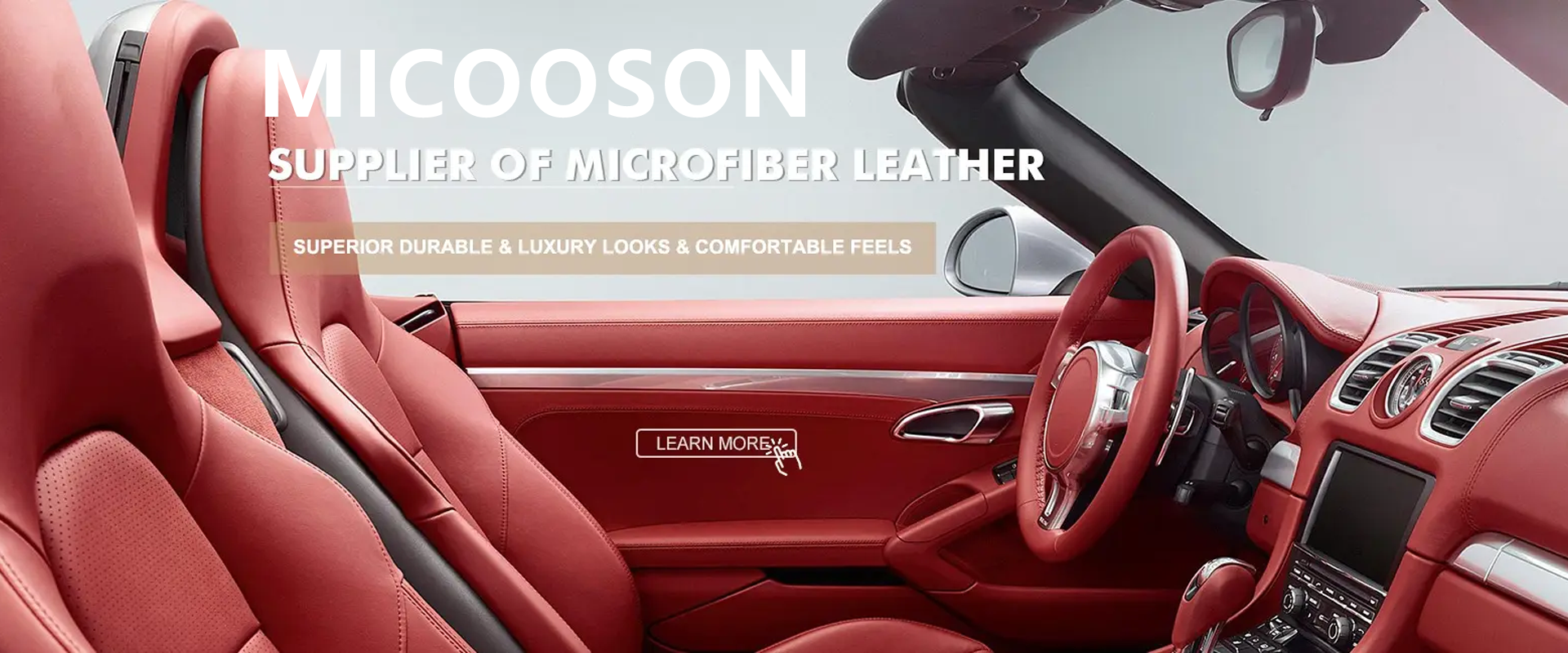 Microfiber leather for car